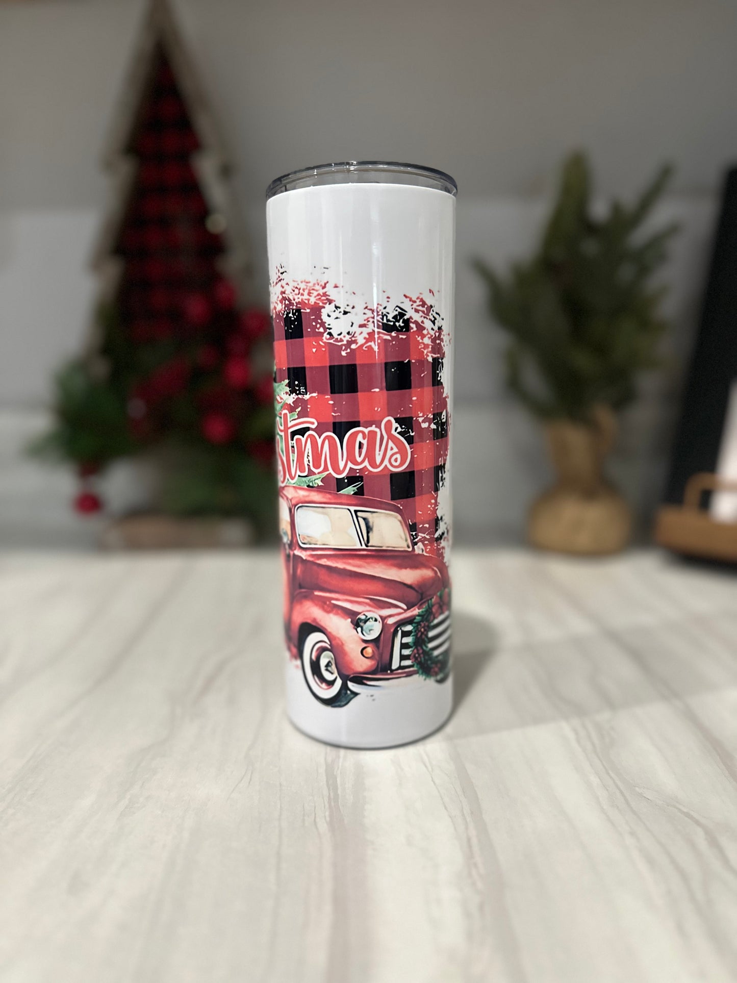 Merry Christmas Truck 20oz Tumbler