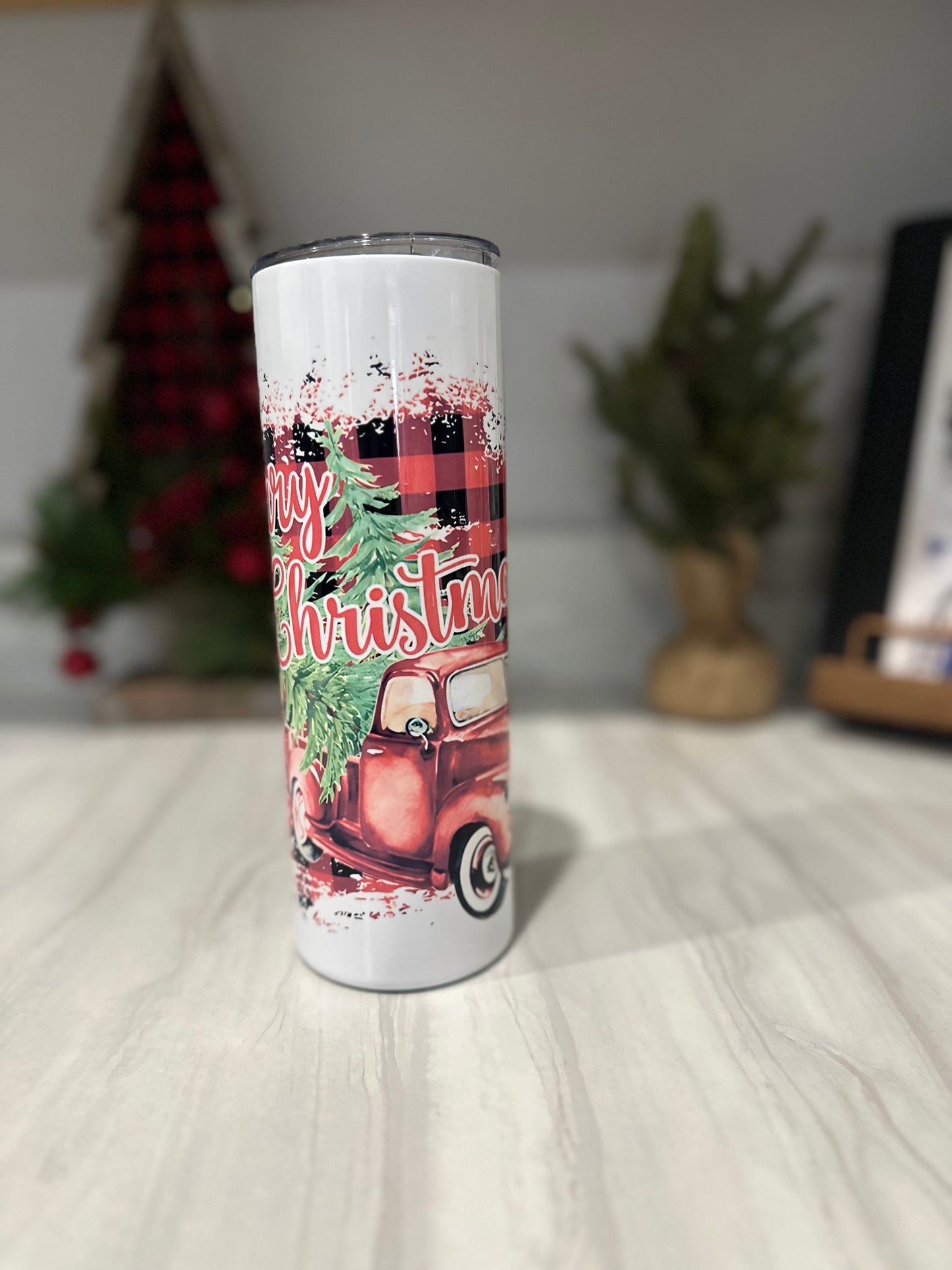 Merry Christmas Truck 20oz Tumbler