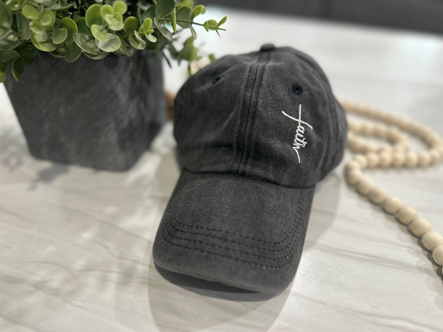 Faith/Blessed Embroidered Hat