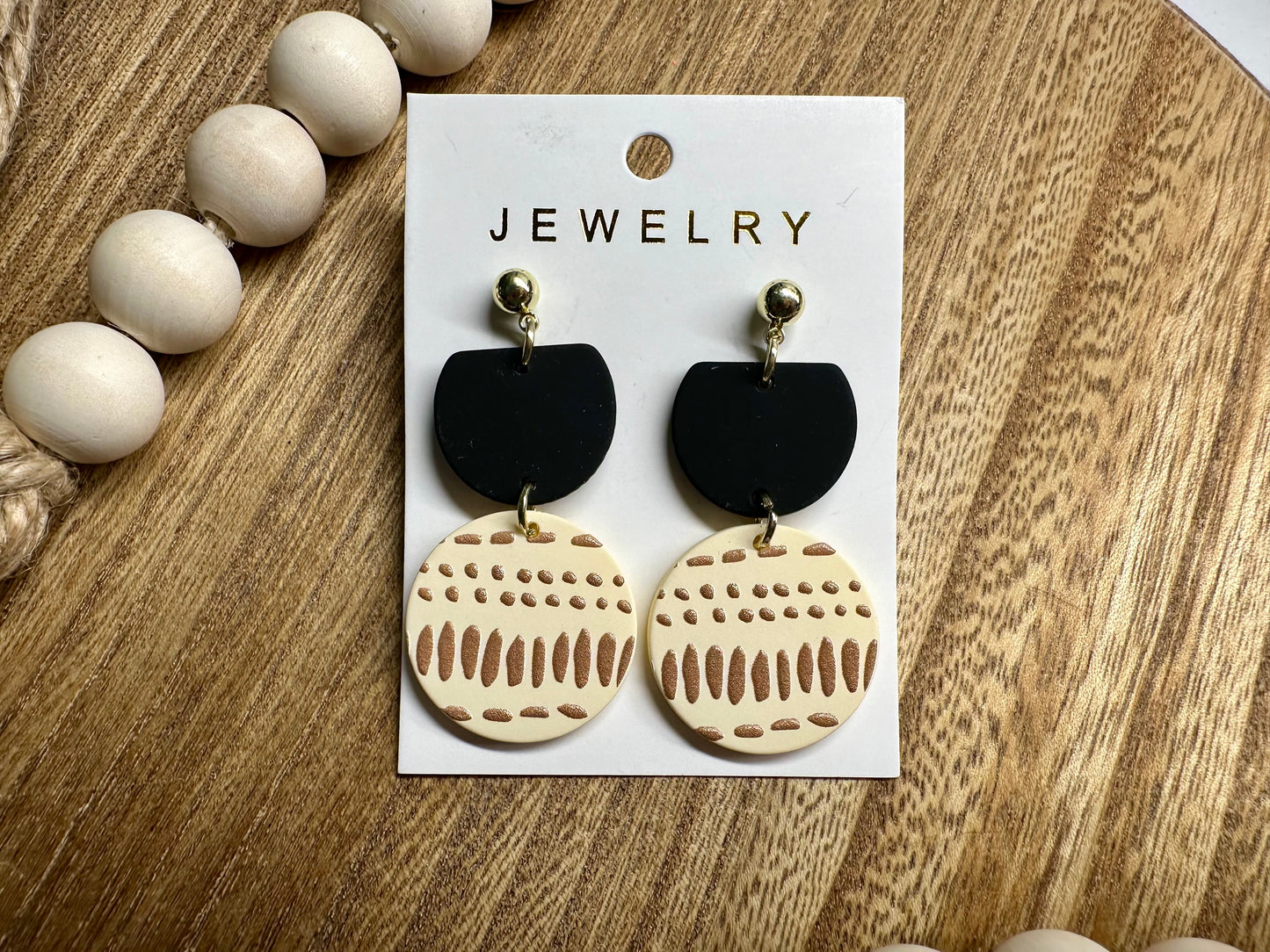 Geo Circle Earrings