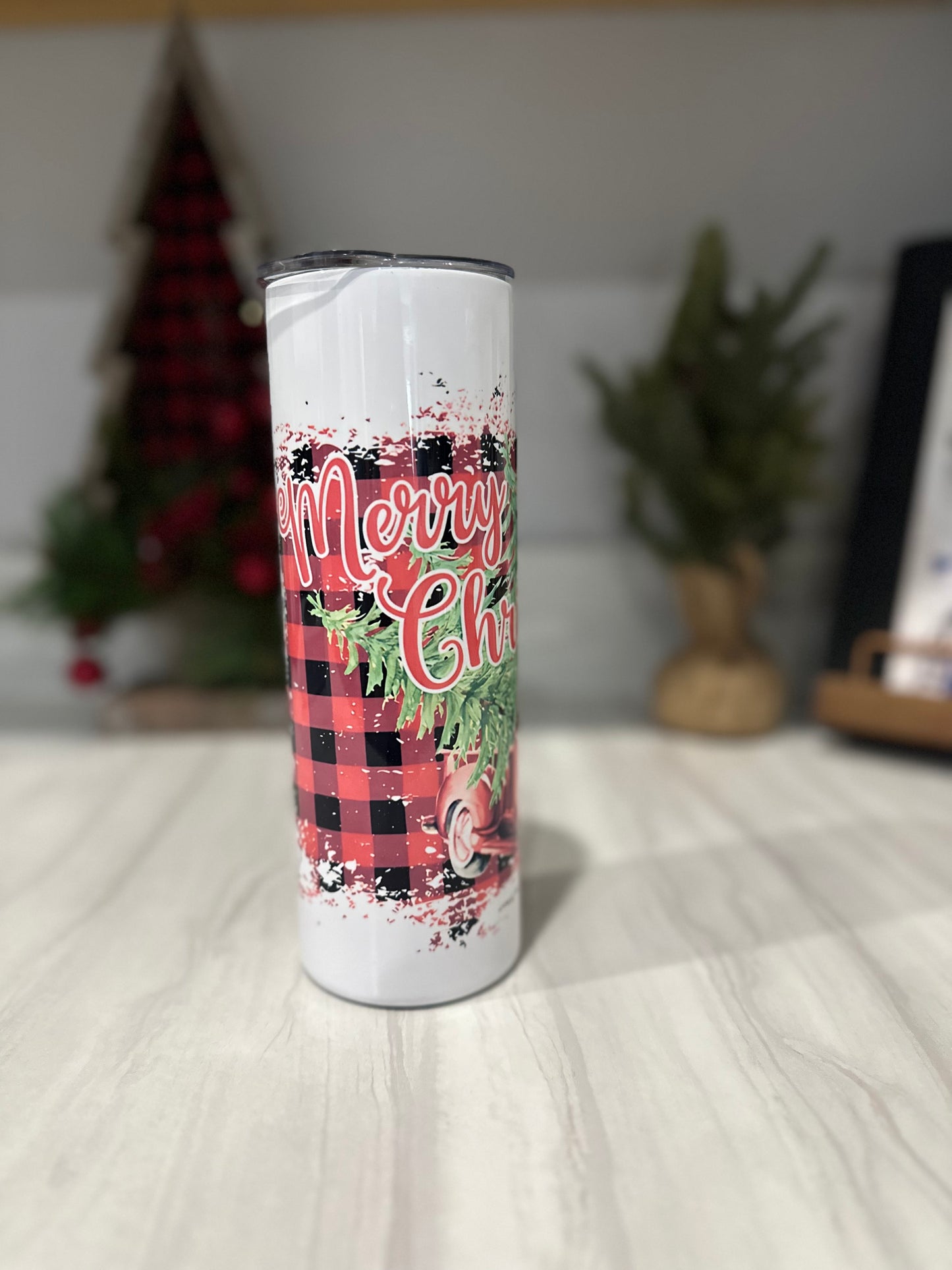 Merry Christmas Truck 20oz Tumbler