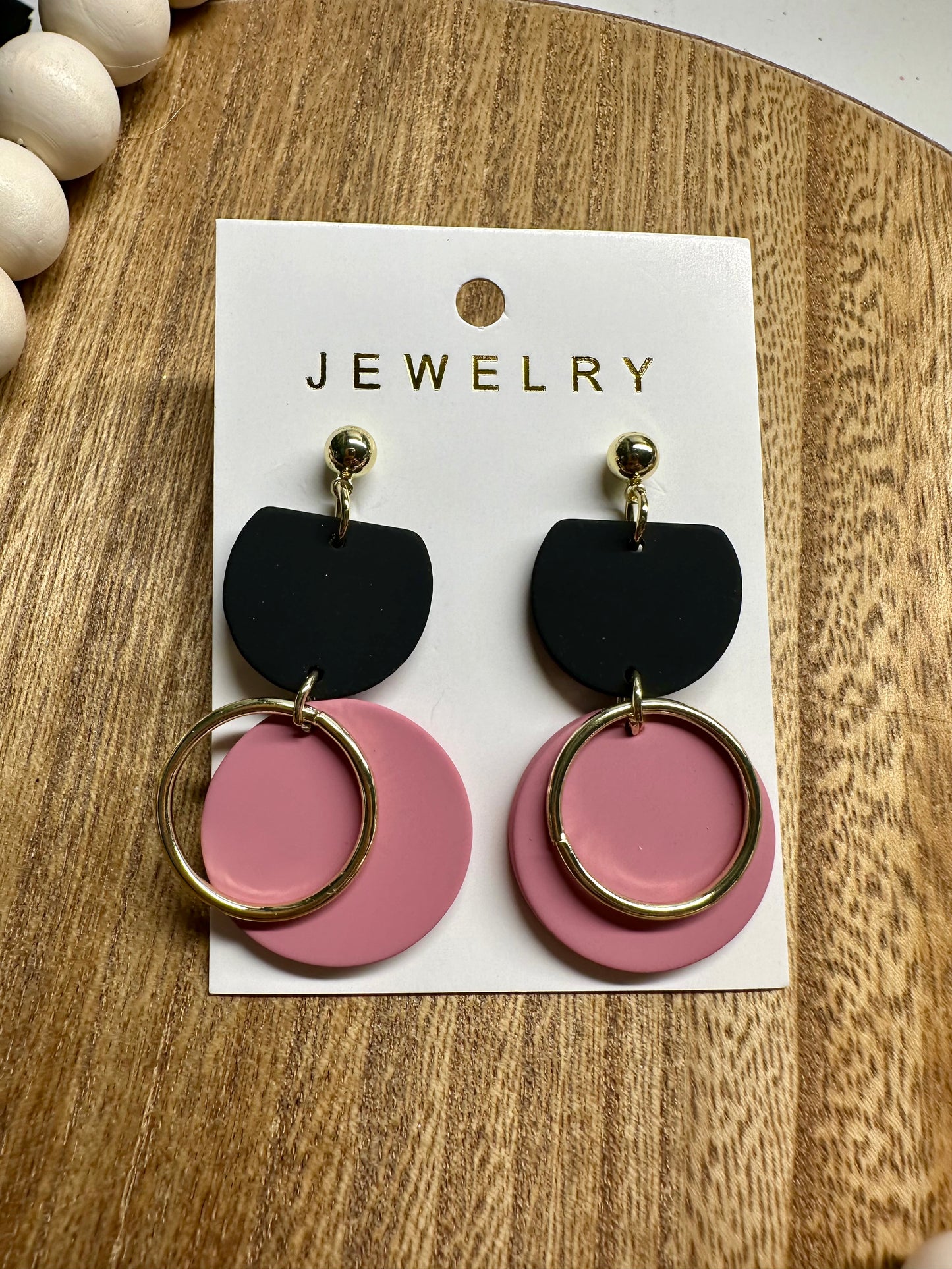 Geo Circle Earrings