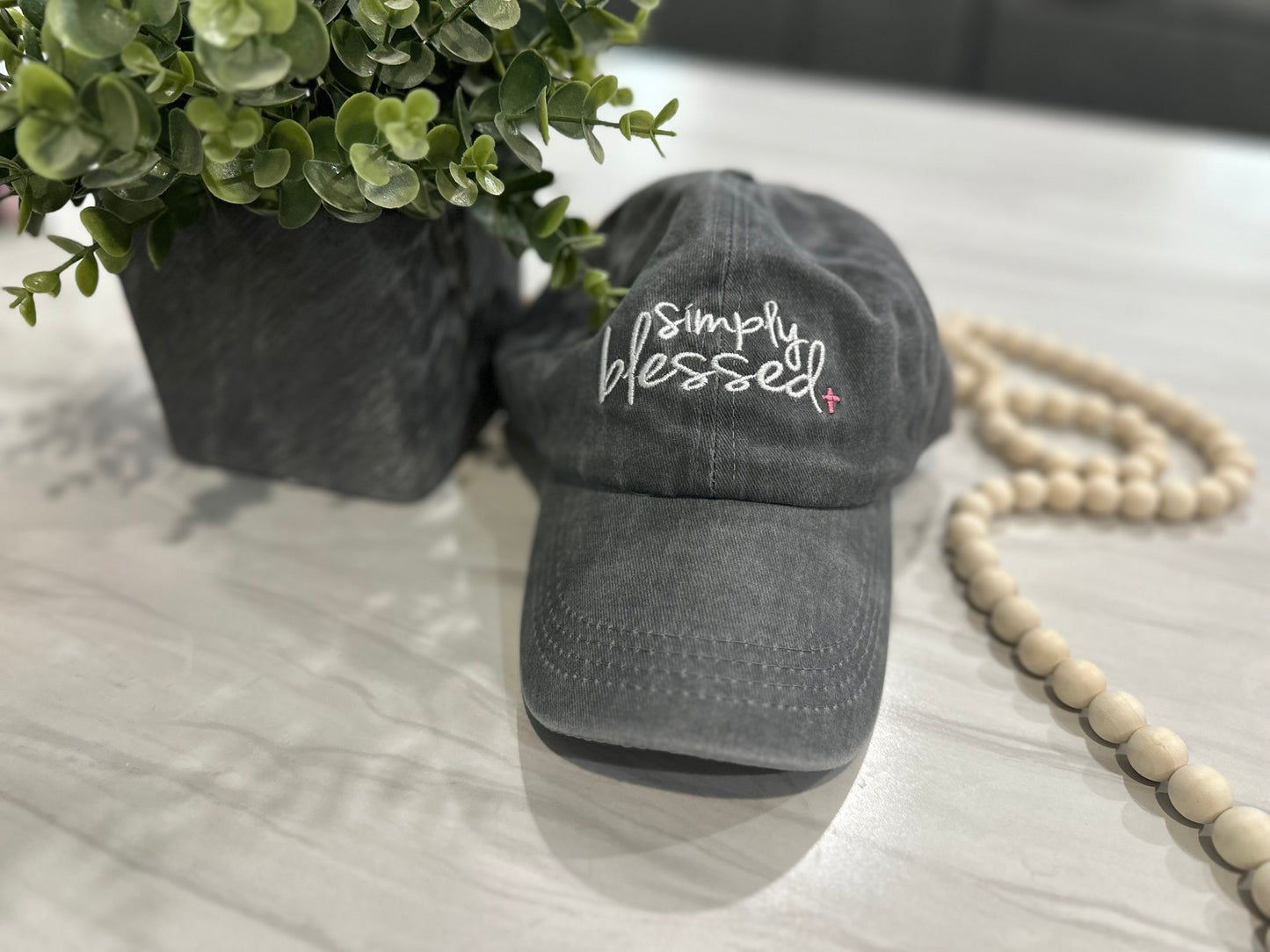 Faith/Blessed Embroidered Hat