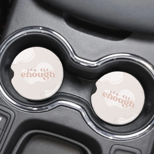 You Are Enough Car Coasters