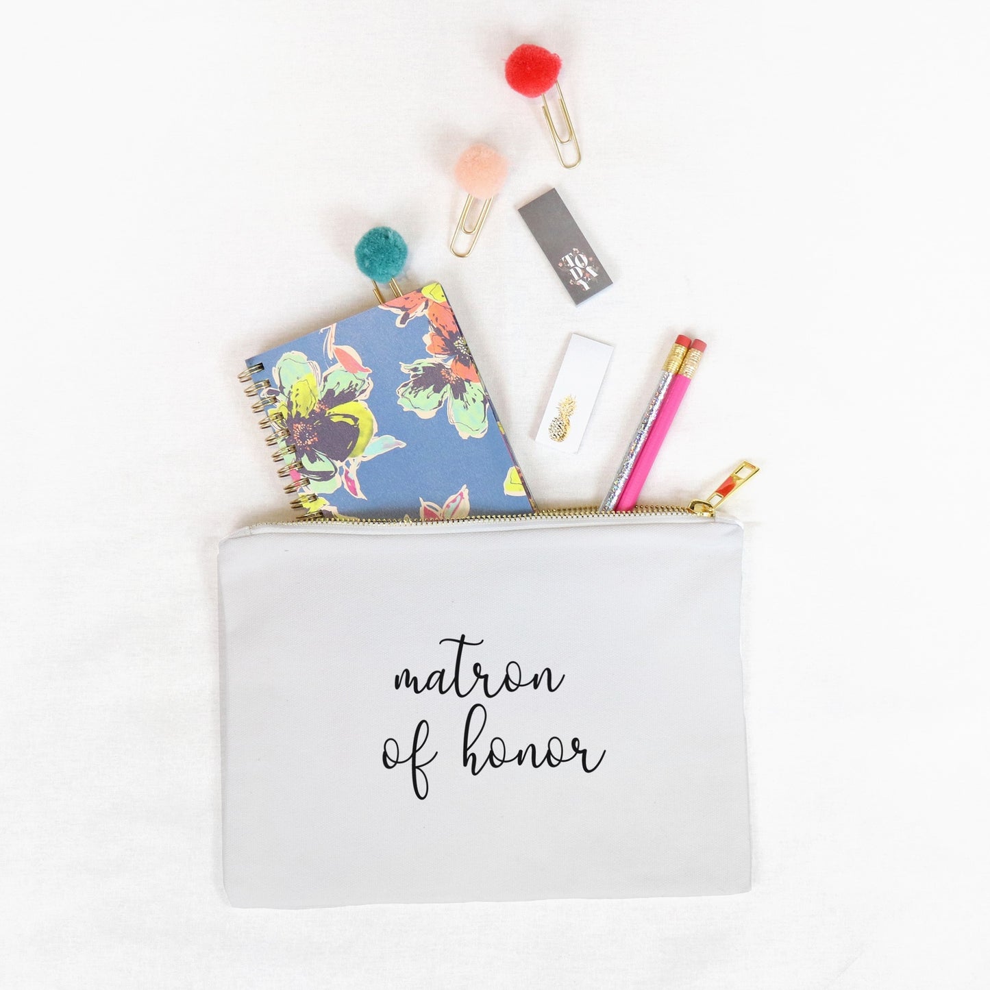 Matron of Honor Cosmetic Bag