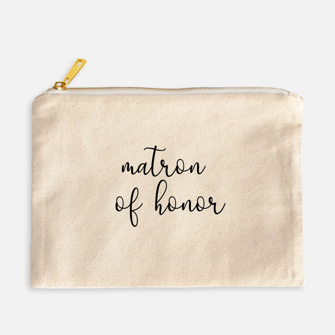 Matron of Honor Cosmetic Bag