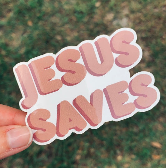 Jesus Saves Sticker