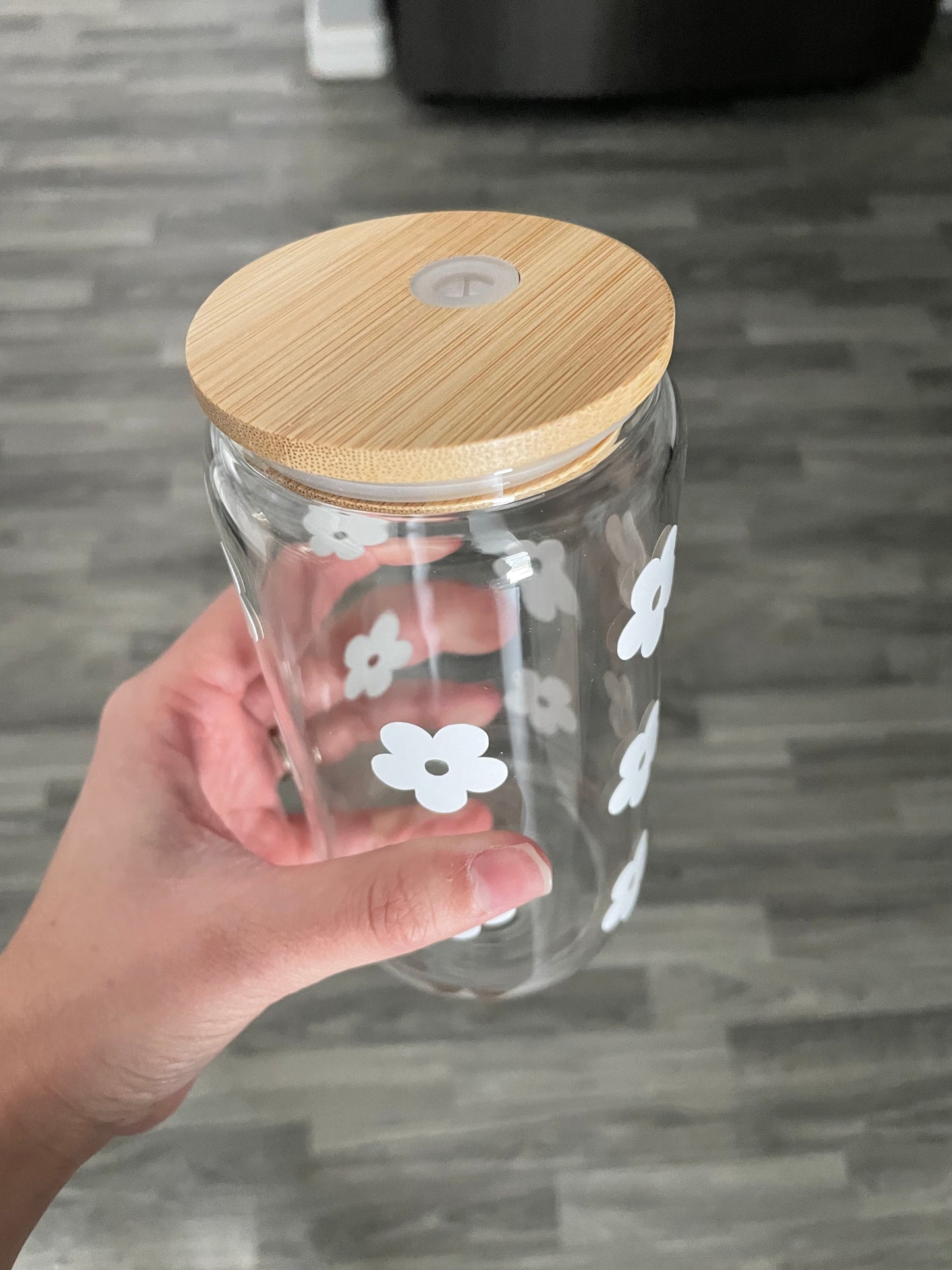 Flower Glass Cup