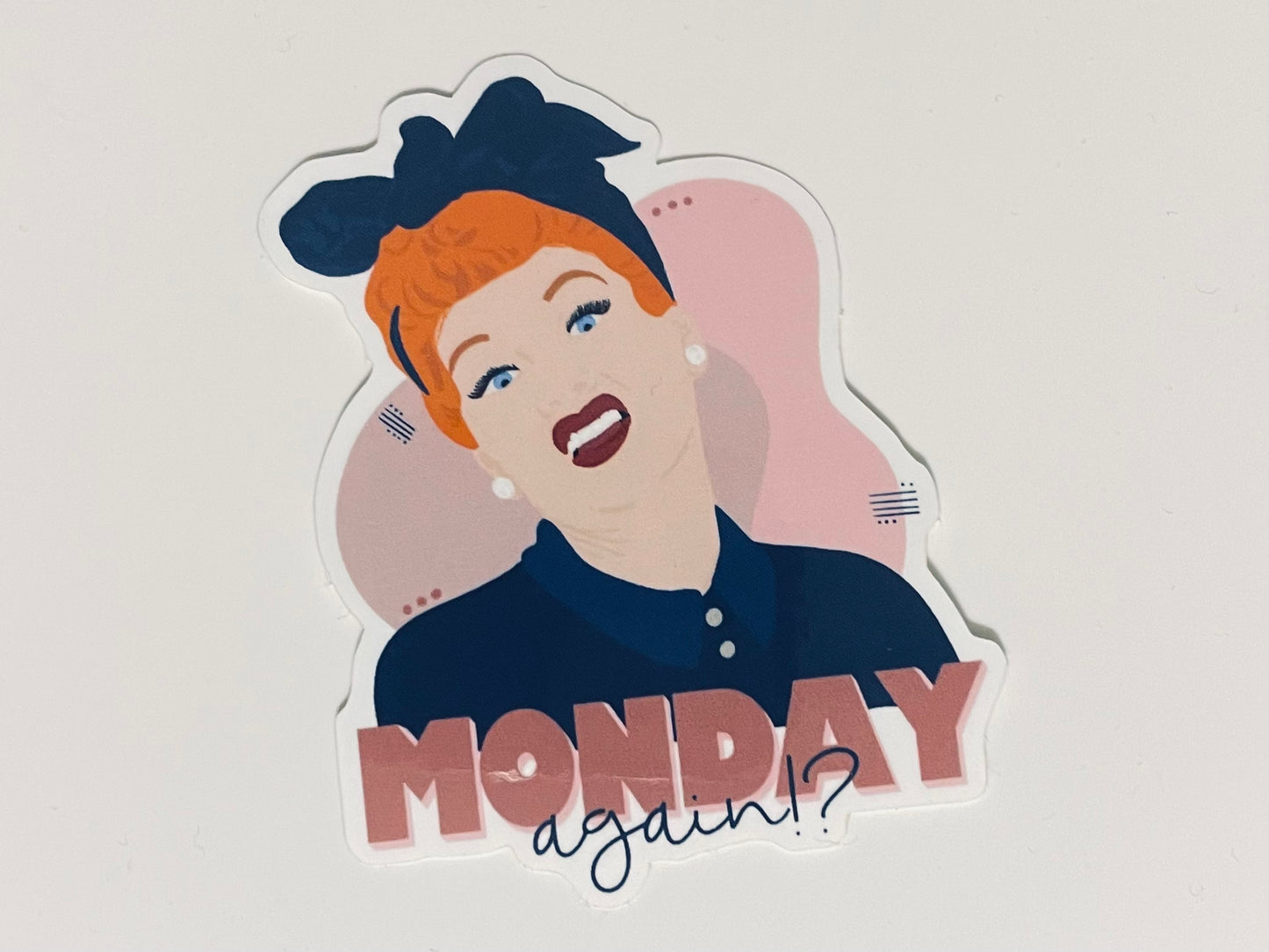 Lucille Ball Monday Sticker