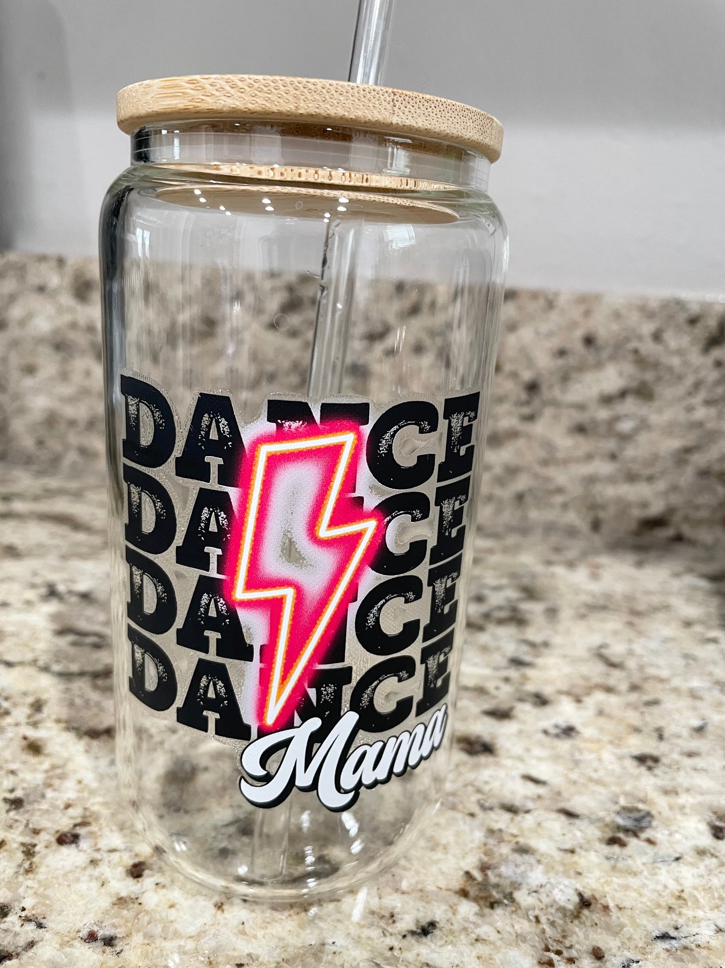 Dance Mama Glass Cup