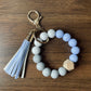 Silicone Bead Keychain Wristlet