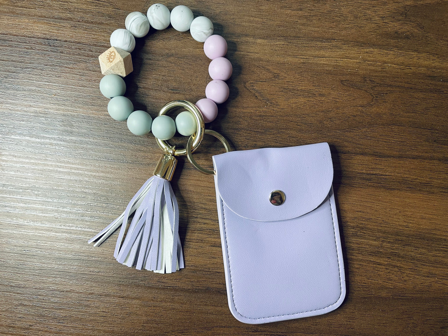 Tassel Card Case Bracelet Keychain