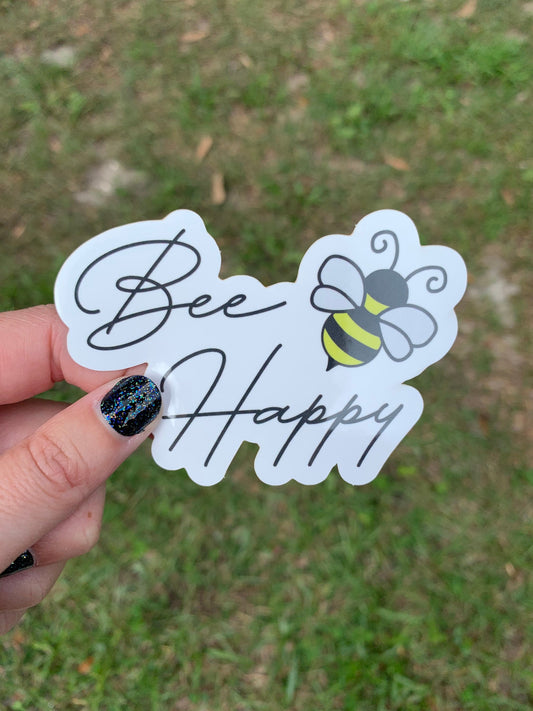 Bee Happy Sticker