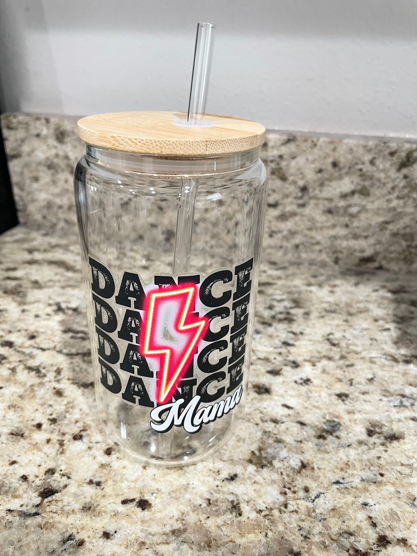 Dance Mama Glass Cup