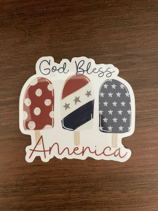 God Bless America Sticker