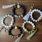 Silicone Bead Keychain Wristlet